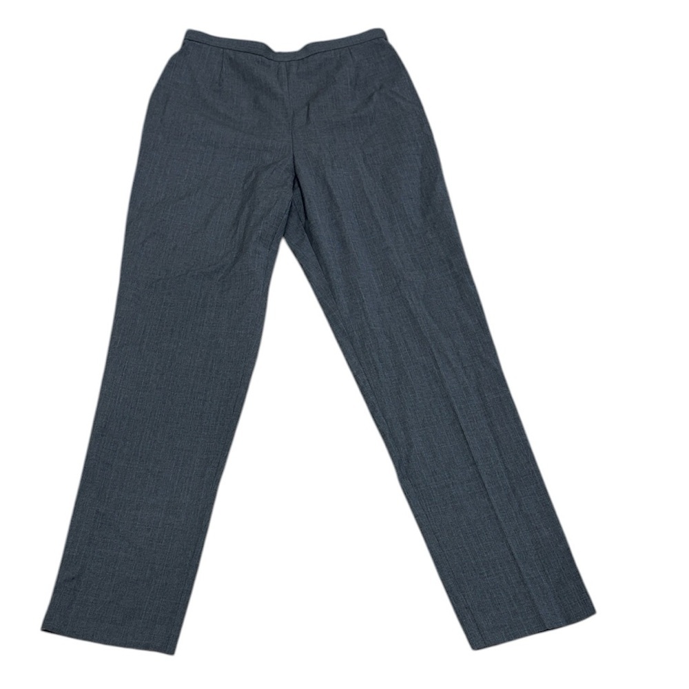 Vintage 90s Emanuel Ungaro liberte Gray Dress Pants w/ blue pin stripes sz 10/44